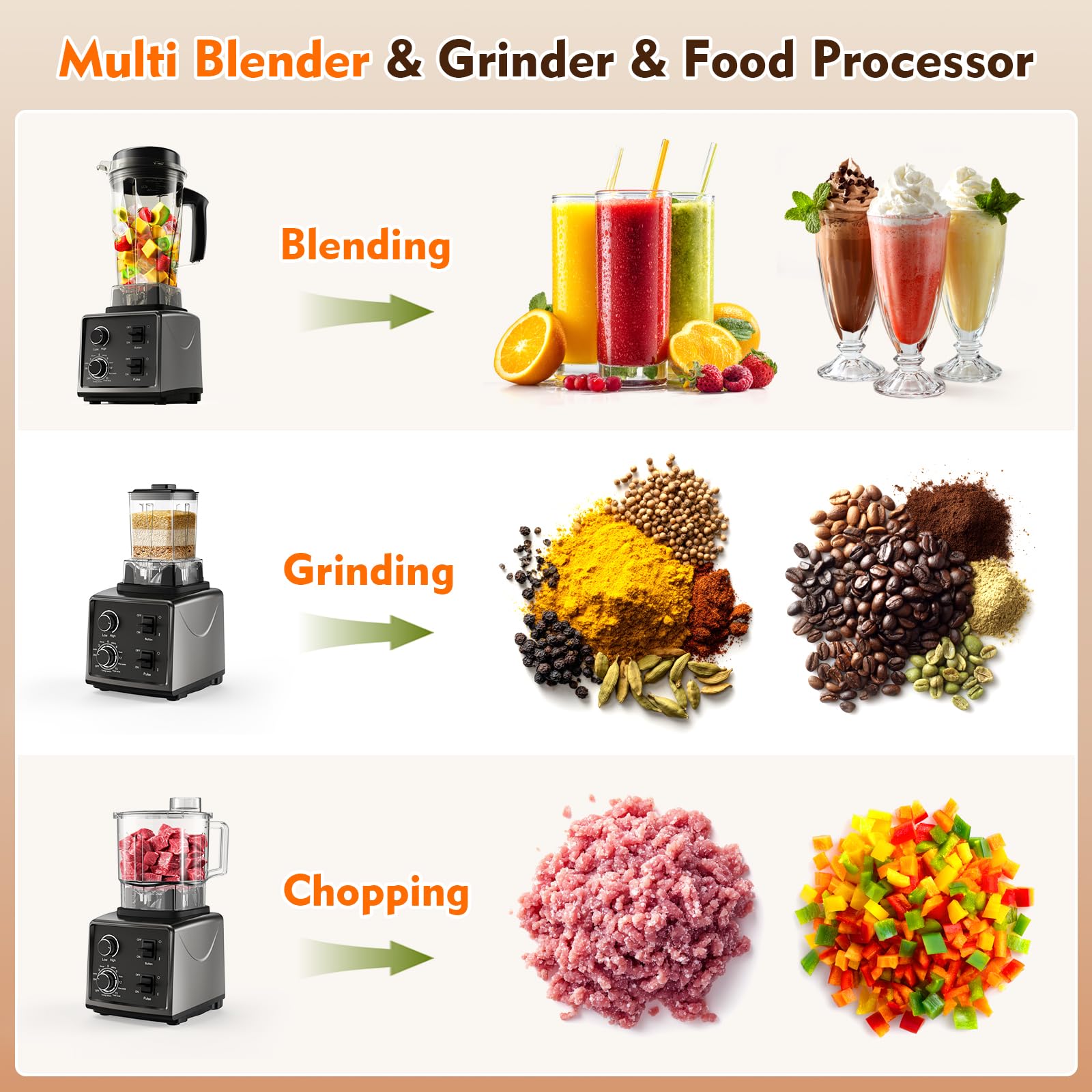 Nilpferd adjustable speed knob enabling precise texture control