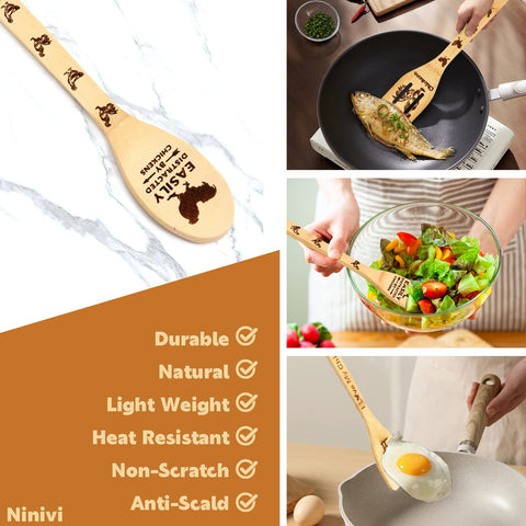Ninivi gift-ready rooster spoon set makes a thoughtful present for cooks and decor lovers