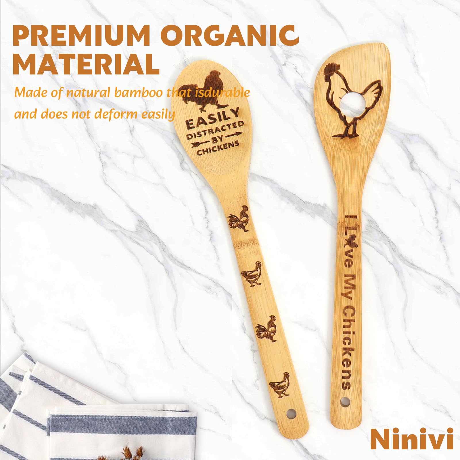 Ninivi kitchen decor rooster theme spoons adding country charm to your kitchen