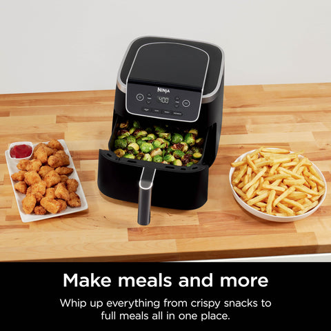 Ninja Air Fryer Pro compact footprint saves counter space.