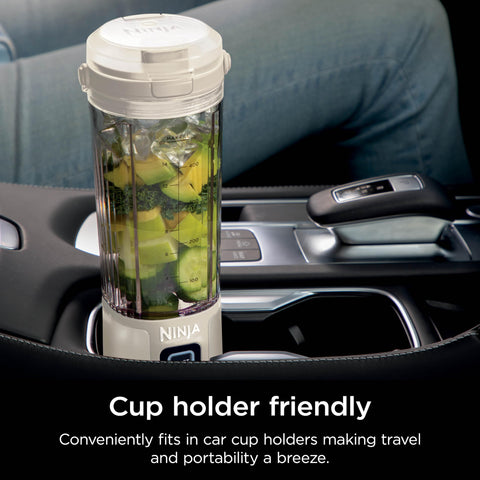 Ninja Blast 18oz vessel ideal for smoothies and shakes during travel.