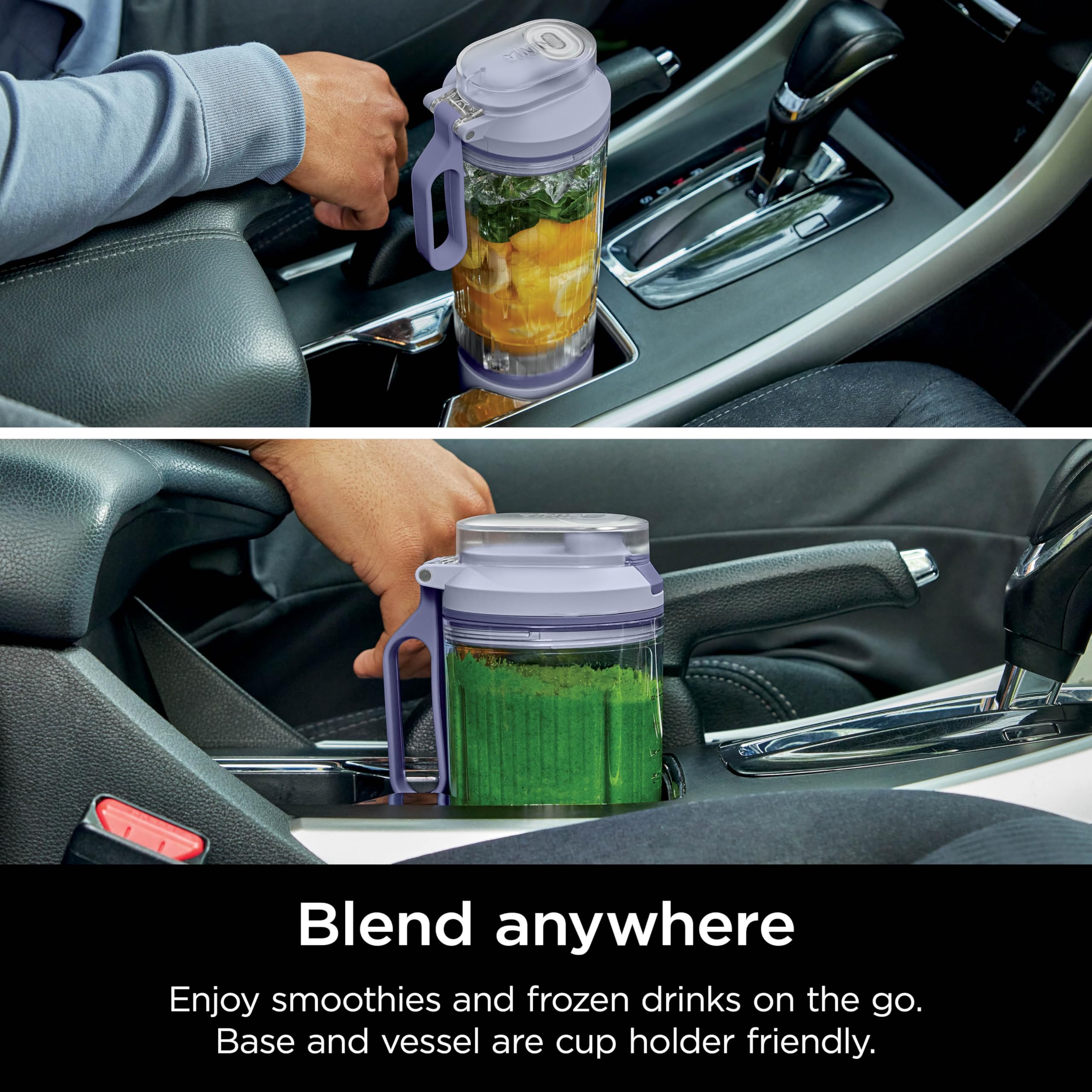 Ninja Blast Max dishwasher-safe lid and vessel simplify cleaning after use.