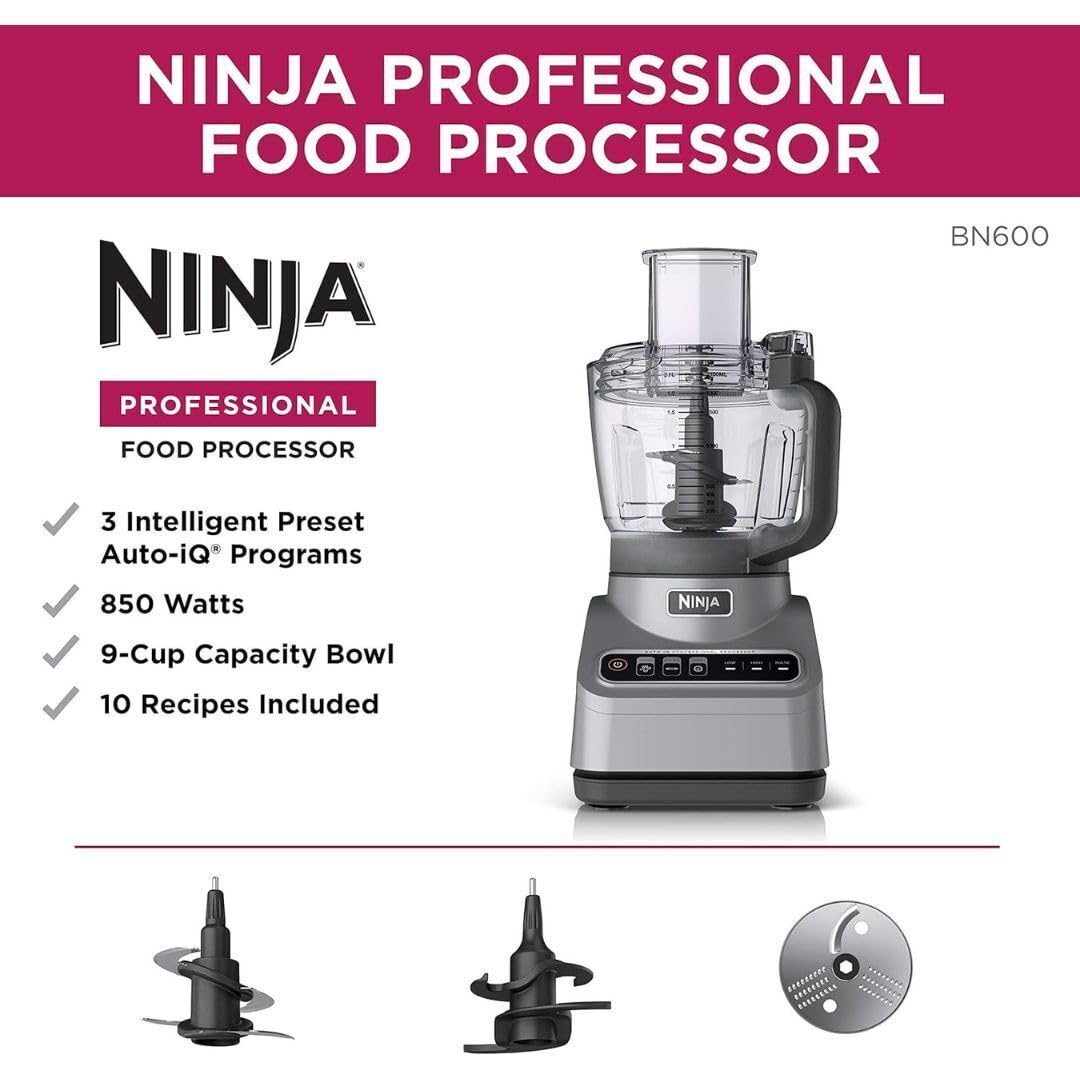 Ninja BN600 Auto-iQ presets simplify chopping, shredding, and dough making.