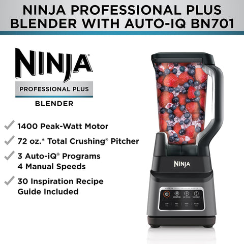 Ninja BN701 pitcher lid ensuring spill-free serving.