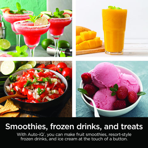 Ninja BN701 total crushing blades pulverizing ice for smooth textures.