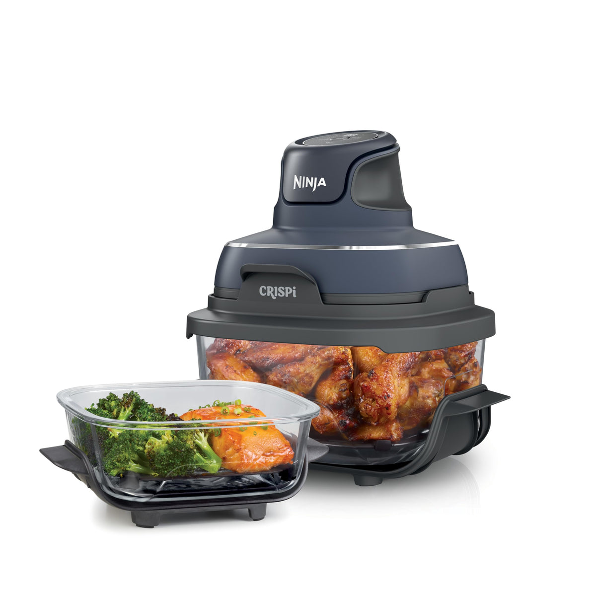 Ninja Crispi PowerPod delivering portable 1500W air frying power.