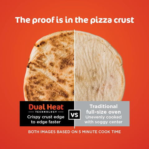 Ninja dual-heat oven baking roast mode for even results.