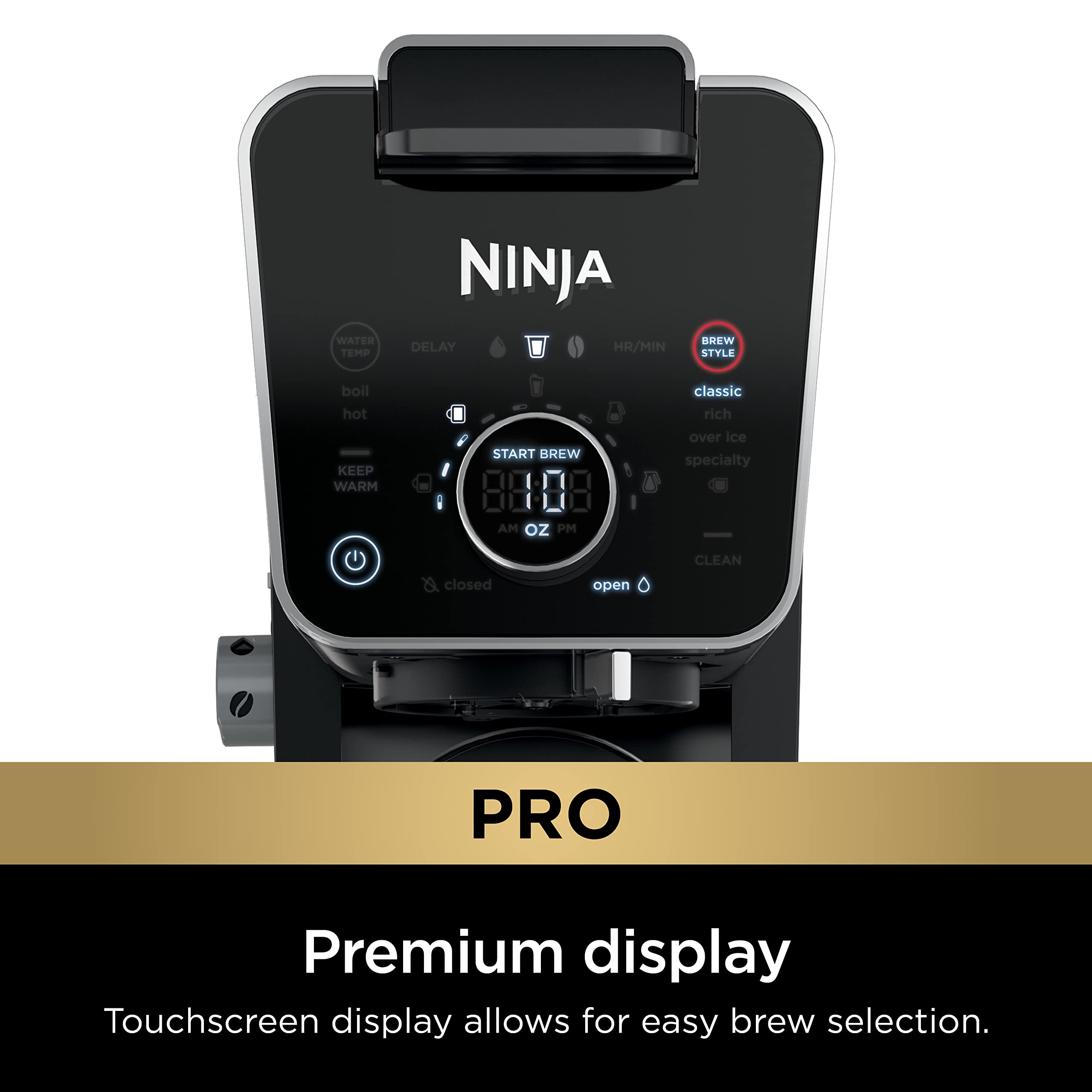Ninja DualBrew Pro Specialty permanent filter reduces waste and preserves natural oils.