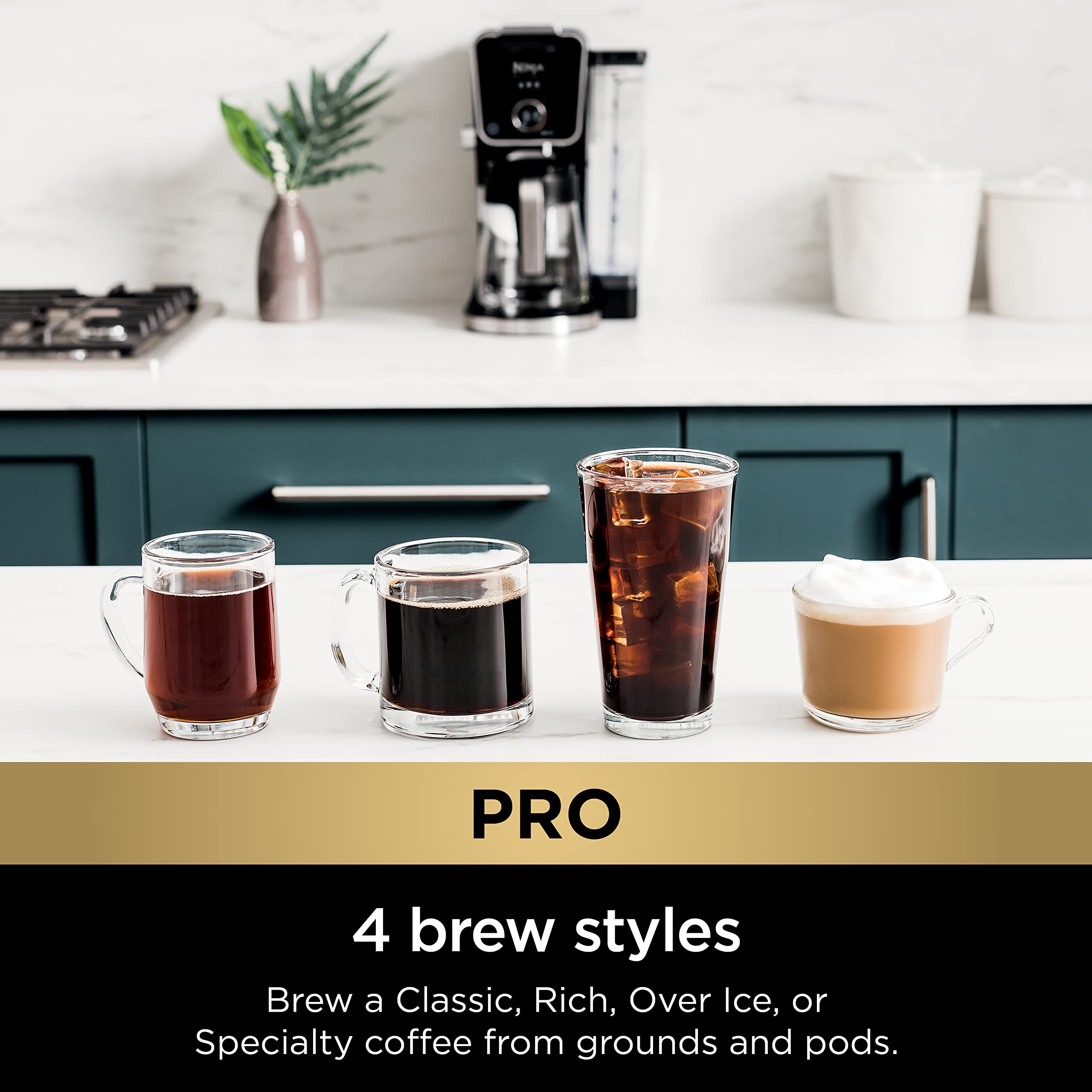 Ninja DualBrew Pro Specialty pod brewing in action for quick single-serve beverages.