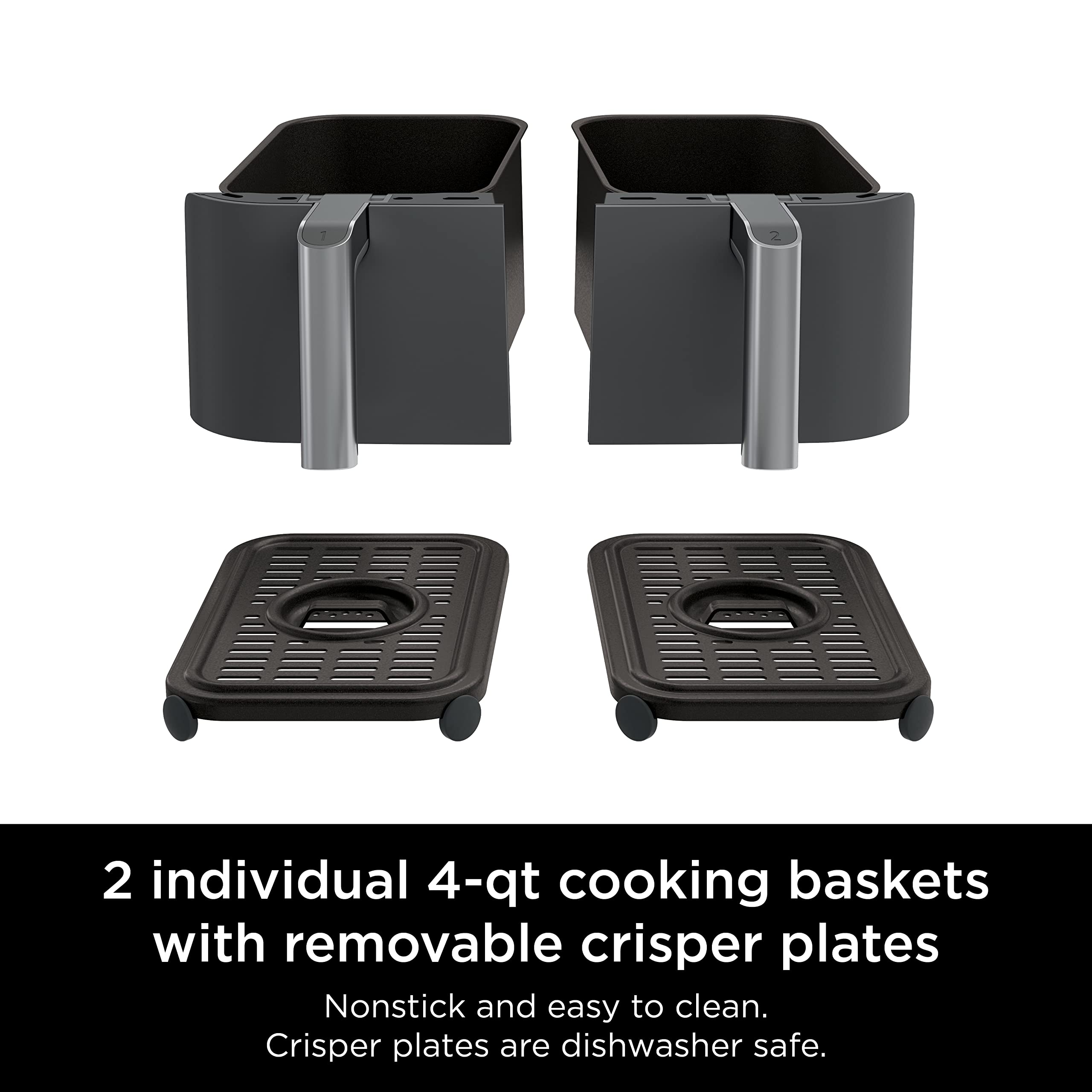 Ninja DZ201 up to 75 percent less fat when air frying.