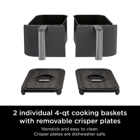 Ninja DZ201 up to 75 percent less fat when air frying.