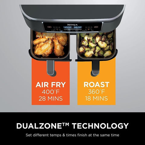 Ninja DZ201 separate heating zones each have baskets and fast heaters.