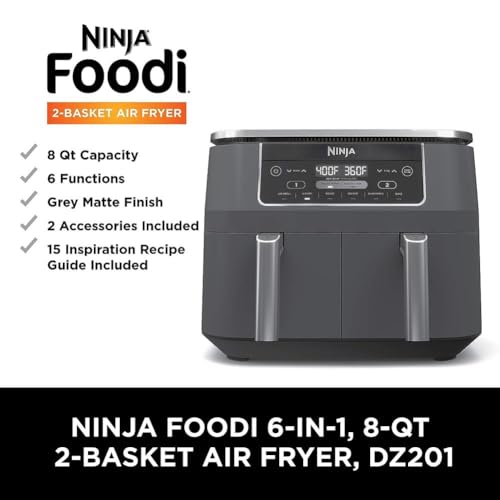 Ninja DZ201 wide 105 to 450 F temperature range.