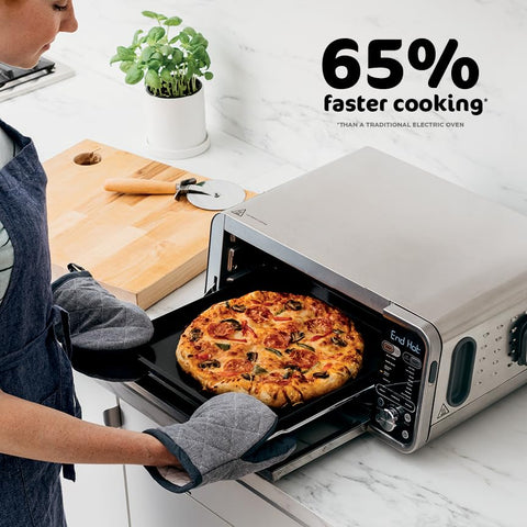 Ninja Foodi air crisp basket ready for healthier fry alternatives.