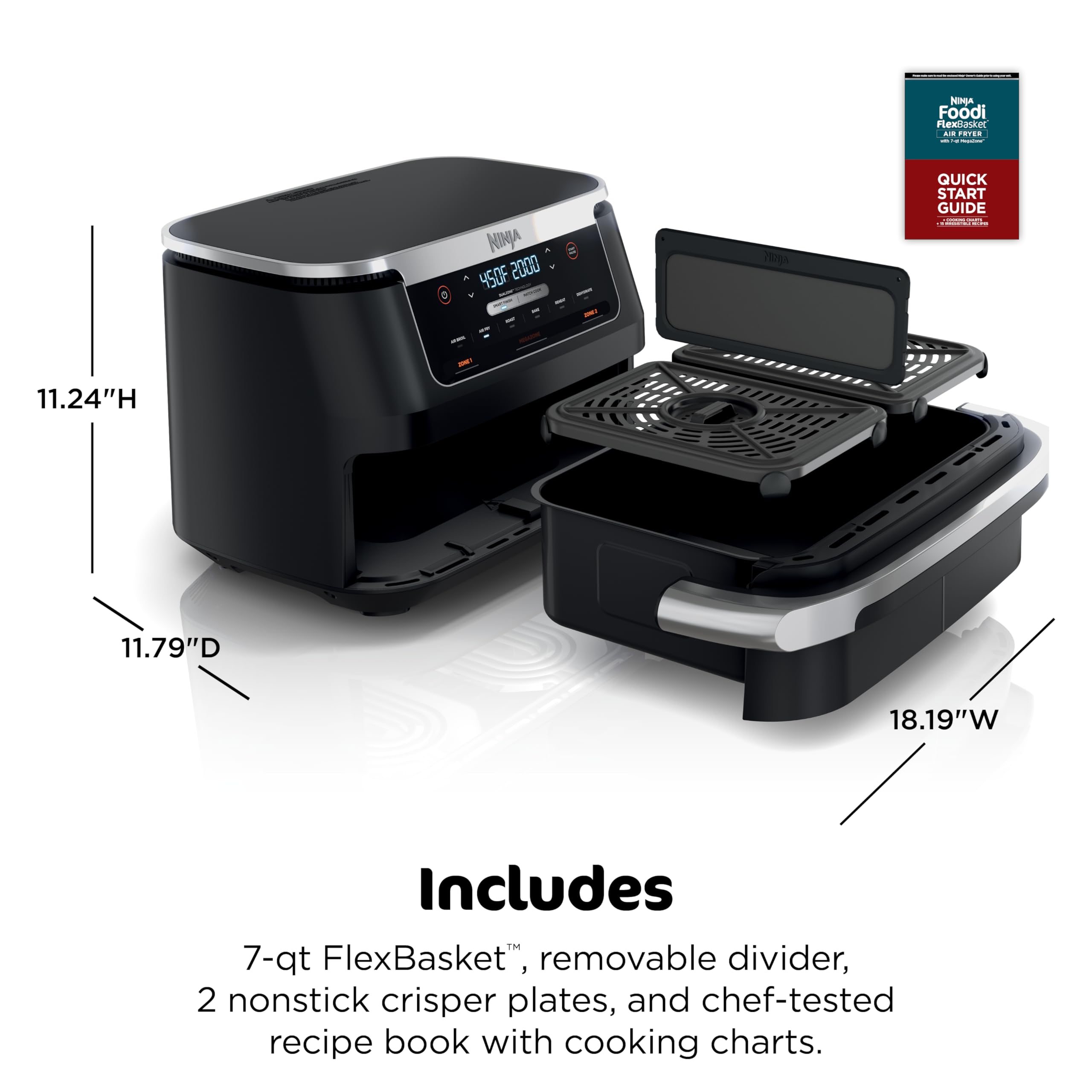 Nonstick dishwasher-safe baskets and plates for easy cleanup
