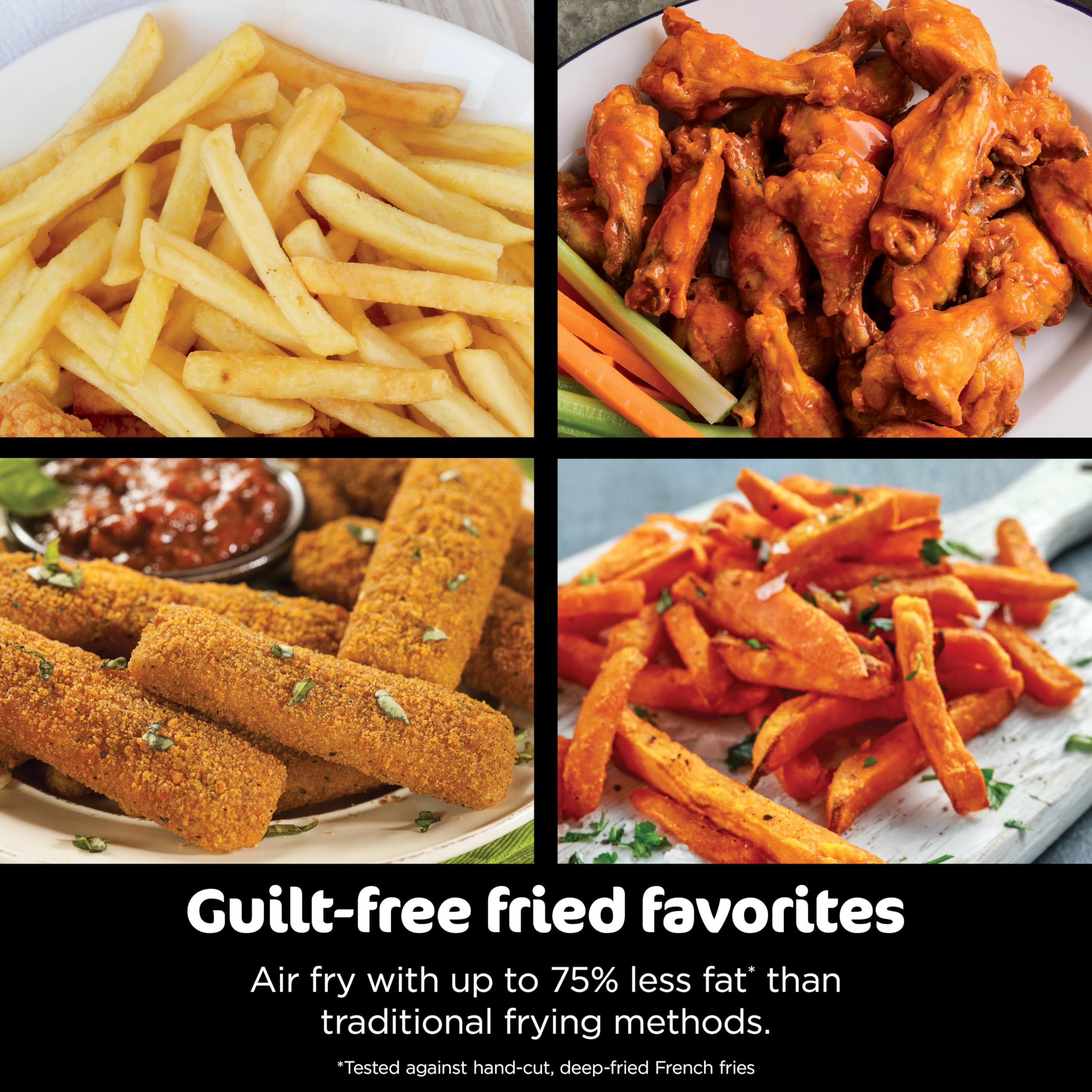 Six-function versatility for air fry bake roast and more