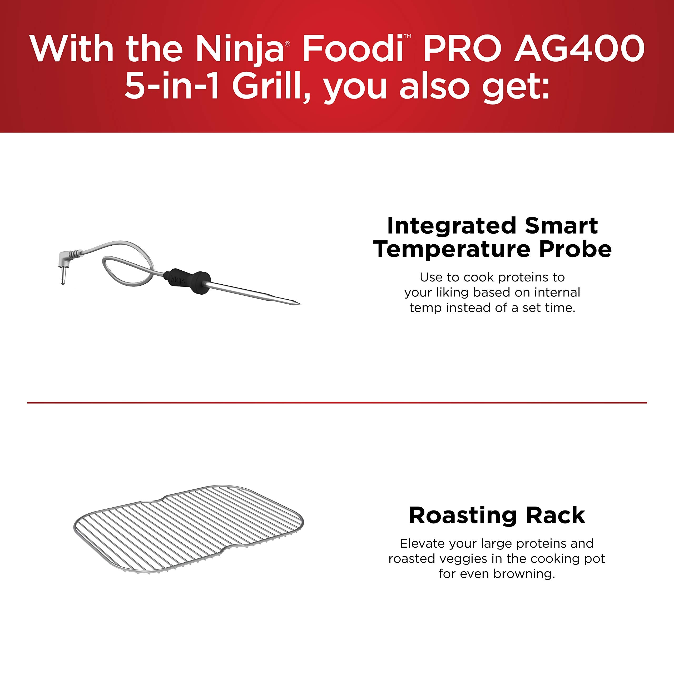Ninja Foodi Pro ceramic-coated crisper basket for crunchy results