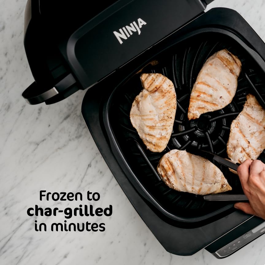 Ninja Foodi Smart XL family-size capacity fits up to six steaks.