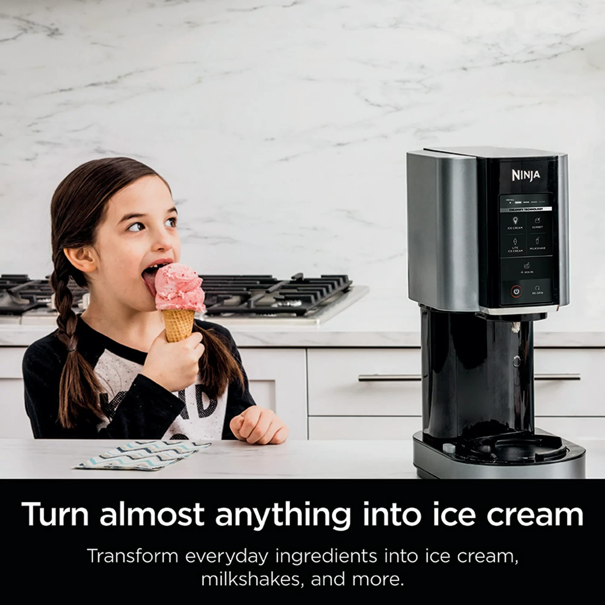 Ice cream ready from the Ninja NC300 in minutes.