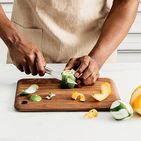 Ninja NeverDull ergonomic handle offers balanced control during prep.