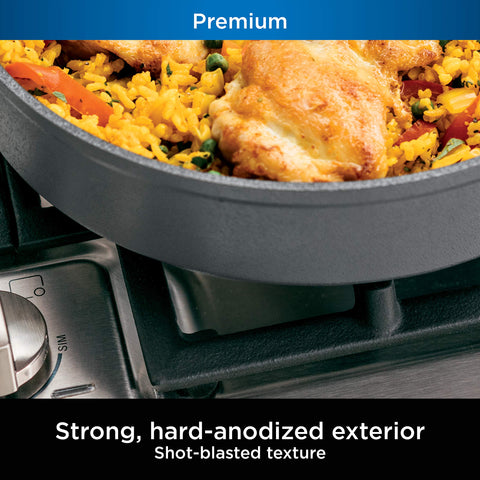 Ninja NeverStick 6.5-quart stock pot with lid for soups.