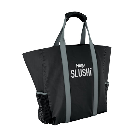 Ninja SLUSHi tote bottle compartment for secure transport.