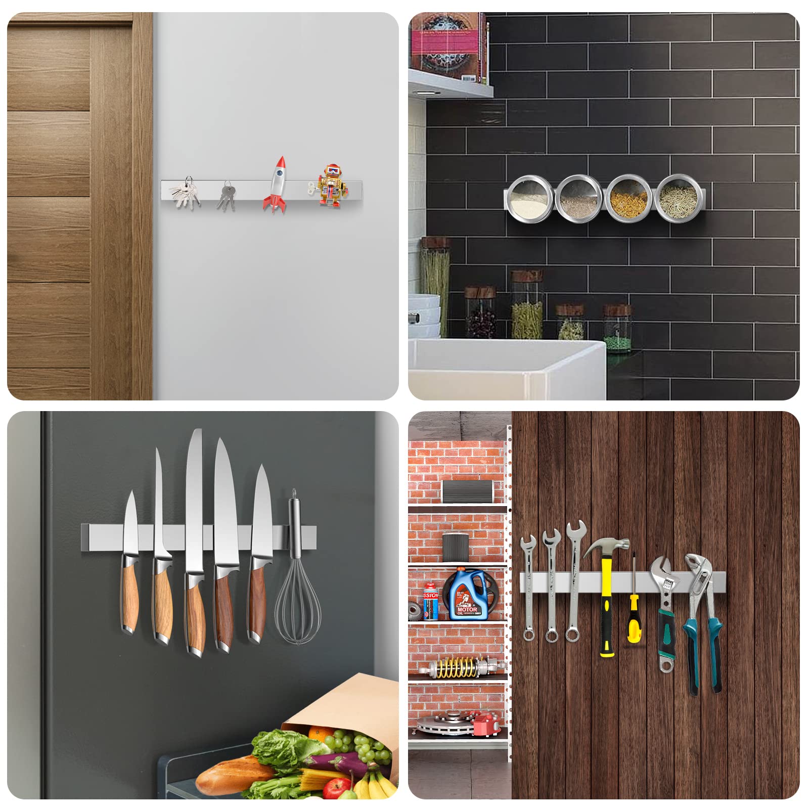 Ninonly magnetic knife strip, gift-ready for new homes or kitchens.