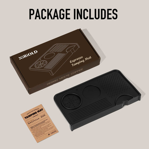 NiRiOLD espresso mat corner overhang prevents sliding on counters