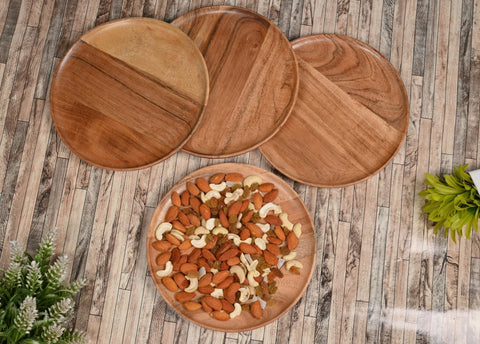 NIRMAN acacia wood charcuterie board style plates for versatile entertaining.