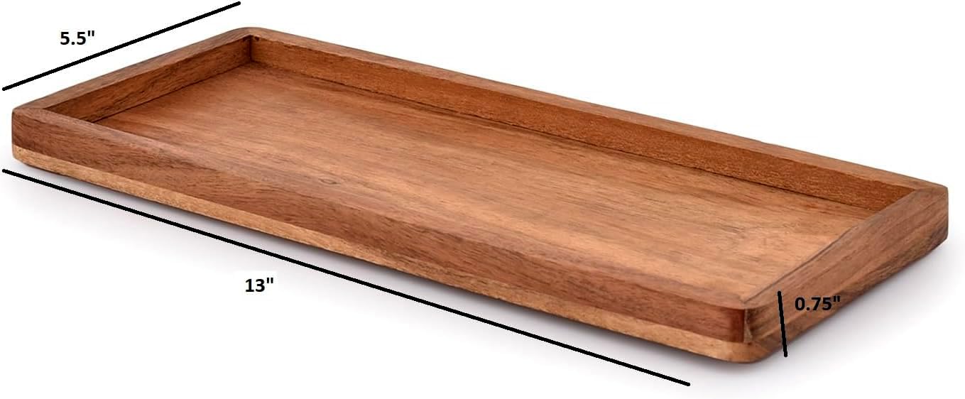 NIRMAN acacia wood decor platter complements everyday meals and gatherings.