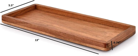 NIRMAN acacia wood decor platter complements everyday meals and gatherings.