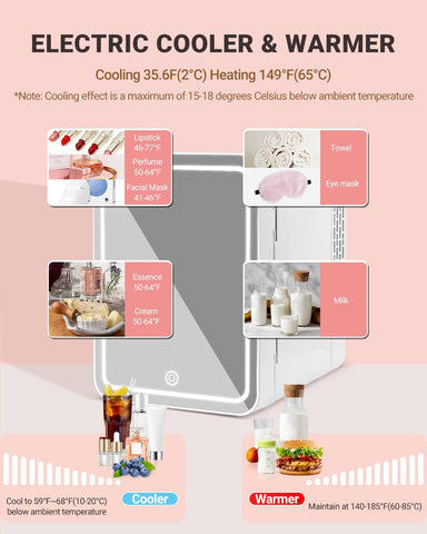 NISHCON cold-warm dual-use mini-fridge preserves products and chills drinks.