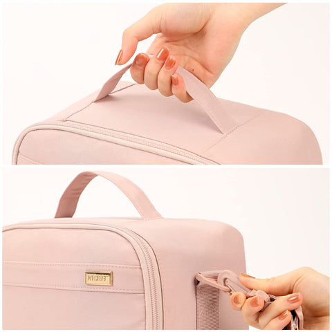 NISHEL lunch bag's leakproof interior protects surfaces and cleans easily after meals.