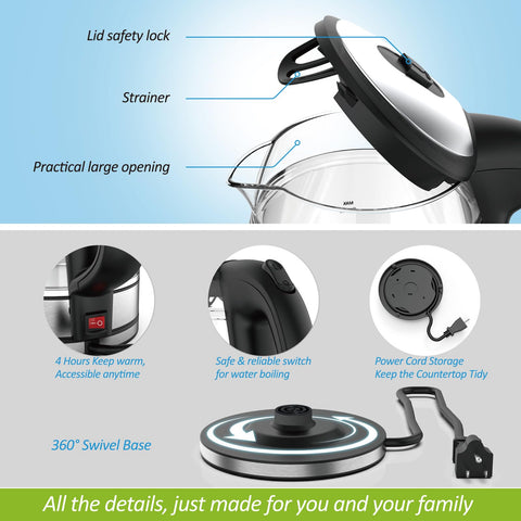 NISVITU 360-degree rotating base enables easy cordless pouring