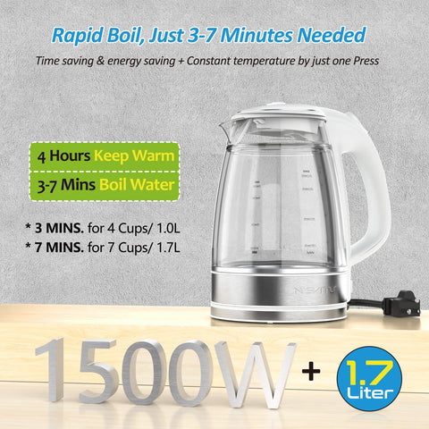 NISVITU auto shut-off indicator ensuring safe boiling without supervision.