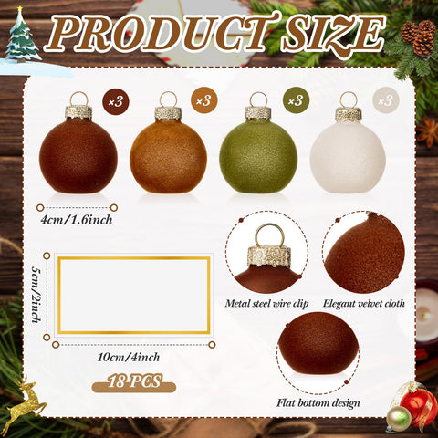 Ninitial multicolor velvet-card-ball-holder showcases vibrant holiday color.