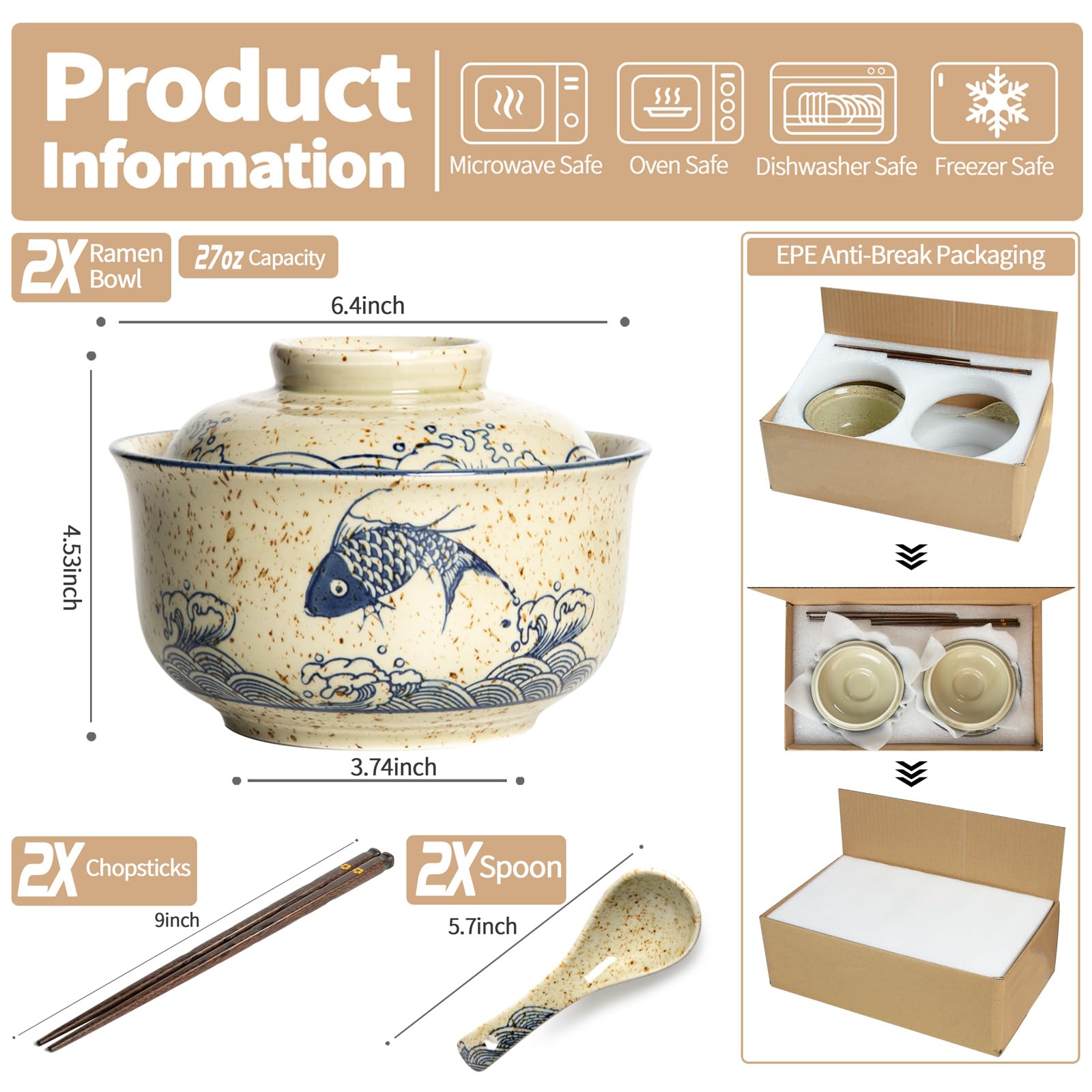 Niturceal 27oz ramen bowl glaze detail highlighting durability.