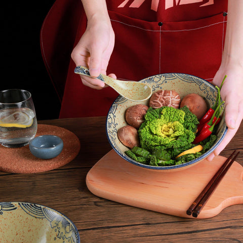 Stackable design saves kitchen space when stored