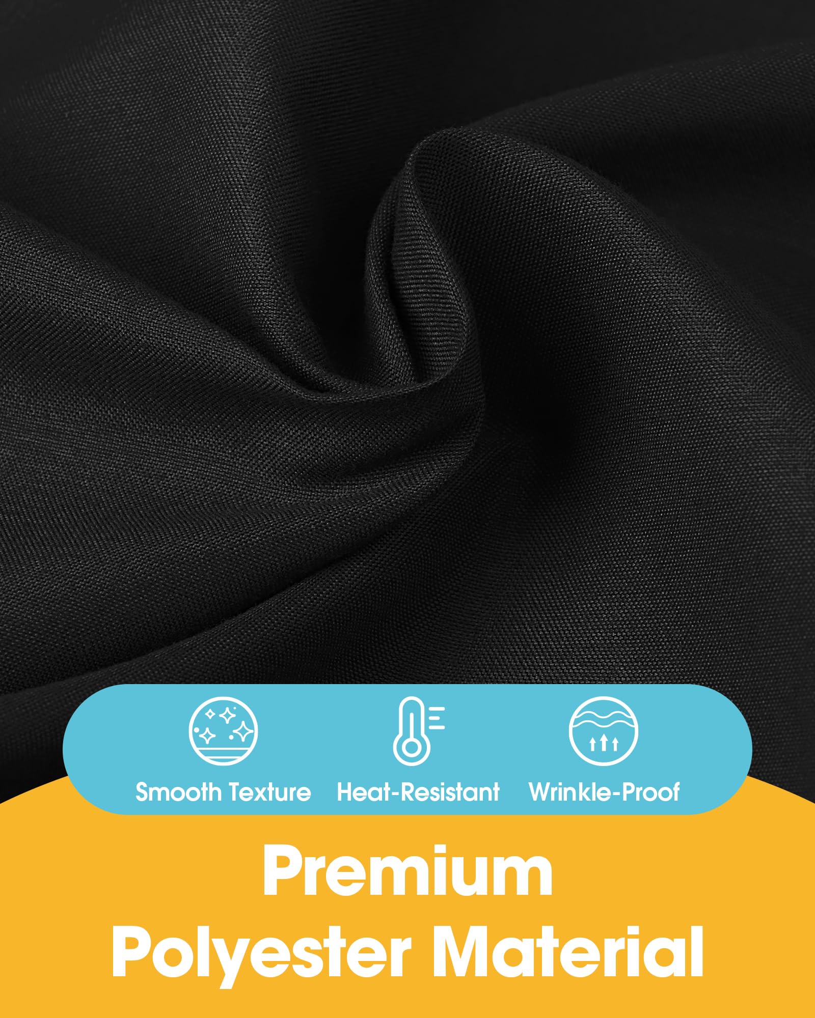 Niuara 60x102 table cloth on a 5ft table with full drape