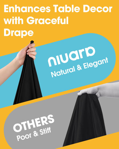 Niuara heat-resistant tablecloth protecting tabletops during meals