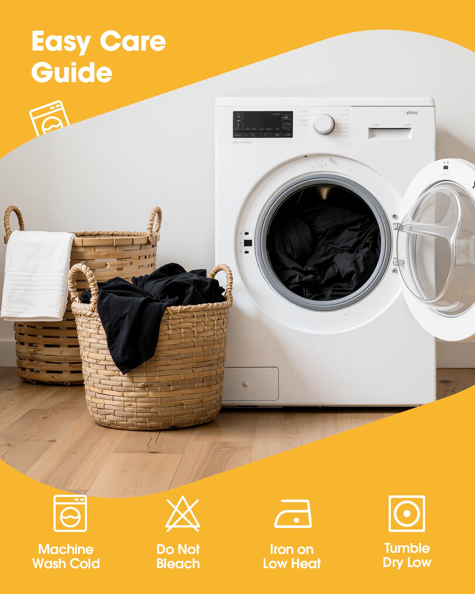 Niuara machine washable design simplifies post-event cleanup.