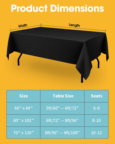 Niuara machine-washable tablecloth care for easy cleanup after events