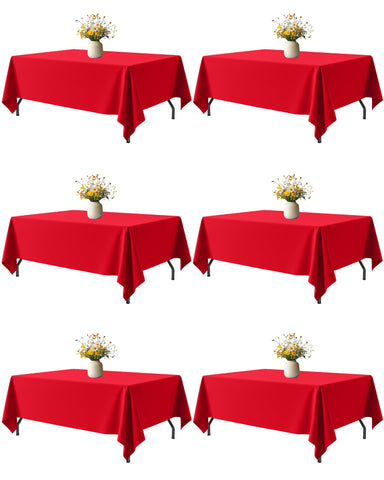 Niuara red tablecloth 60x102 pack six guarding the table surface from scratches