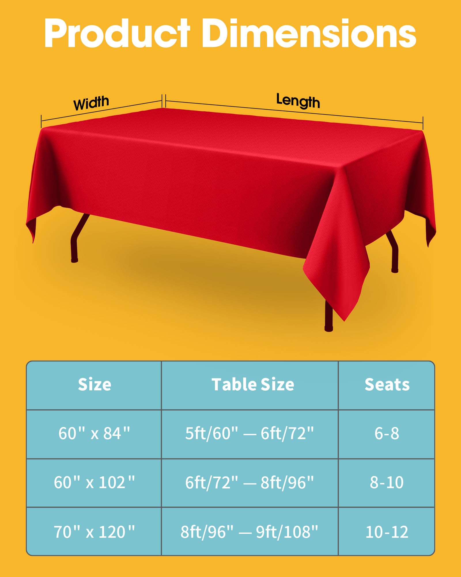 Niuara red tablecloth being ironed at home for crisp look.