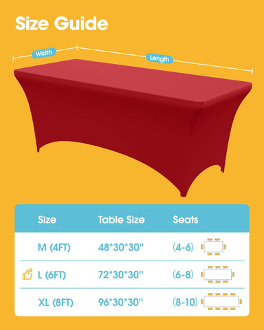Niuara secure-fit elastic-pocket tablecloth offers snug hold on a 6ft table for outdoor setups