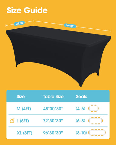 Niuara wrinkle-resistant fabric keeps surfaces smooth between events.