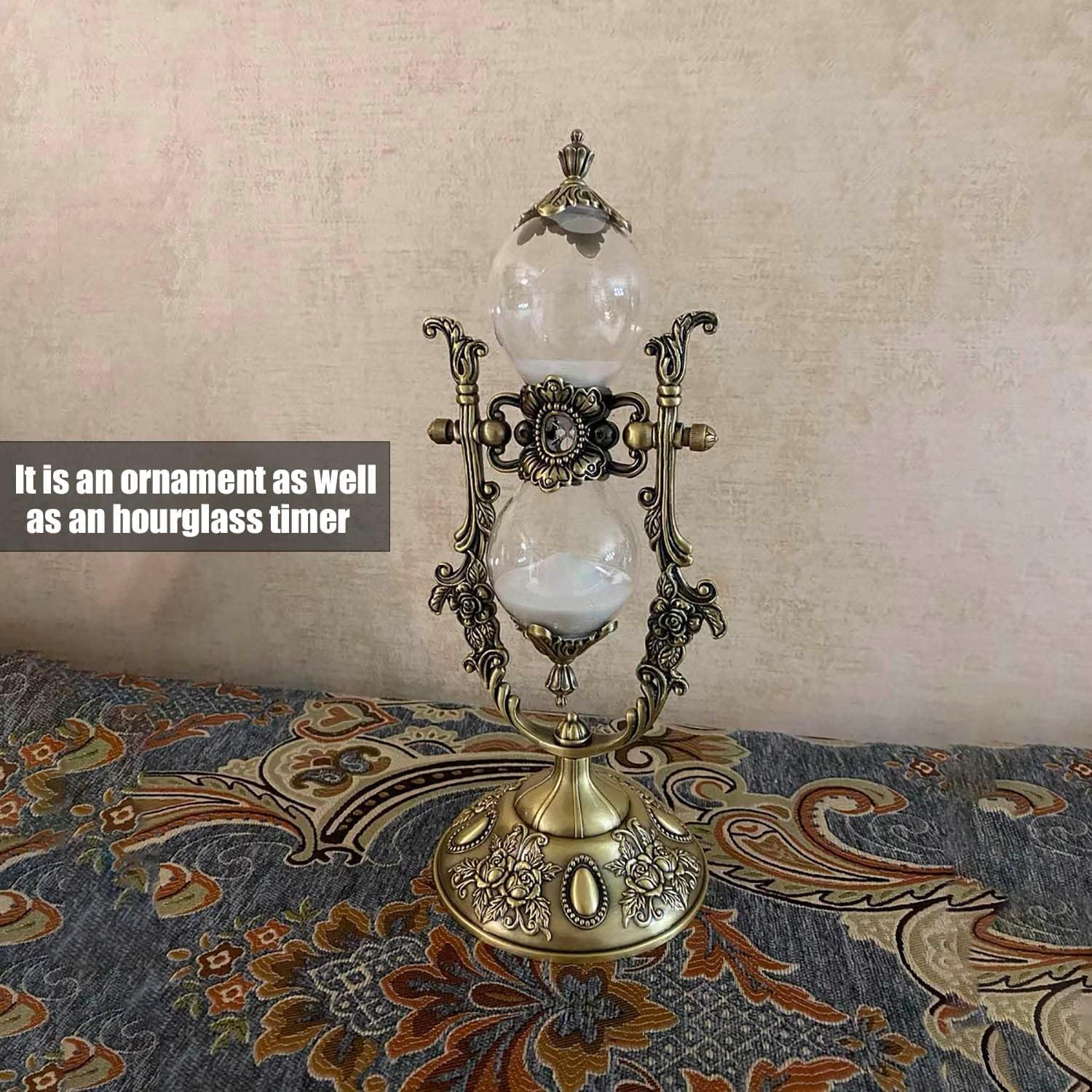 NIUASH embossed metal hourglass design for vintage decor