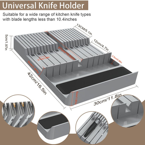 NIUXX horn-slot design prevents movement when drawers slide smoothly