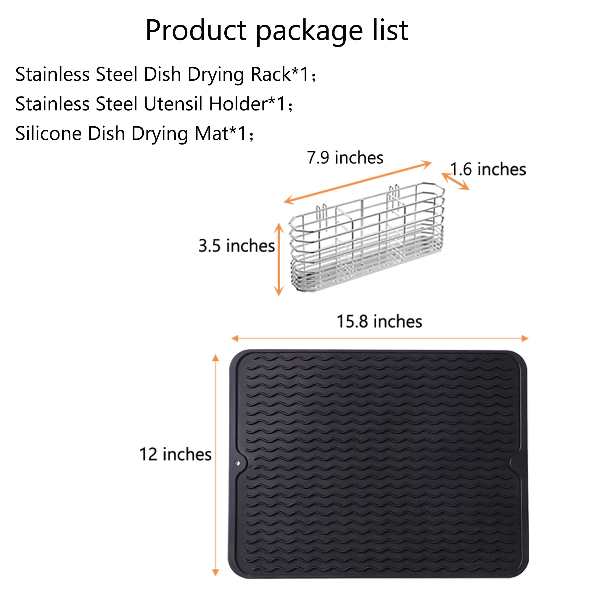 NiuYichee adjustable drainage basket fits horizontal, vertical, or diagonal placement