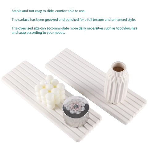 NiuYichee coaster used with hand soap keeps counters dry.